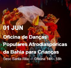 Oficina de Danças Populares Afrodiaspóricas da Bahia para Crianças