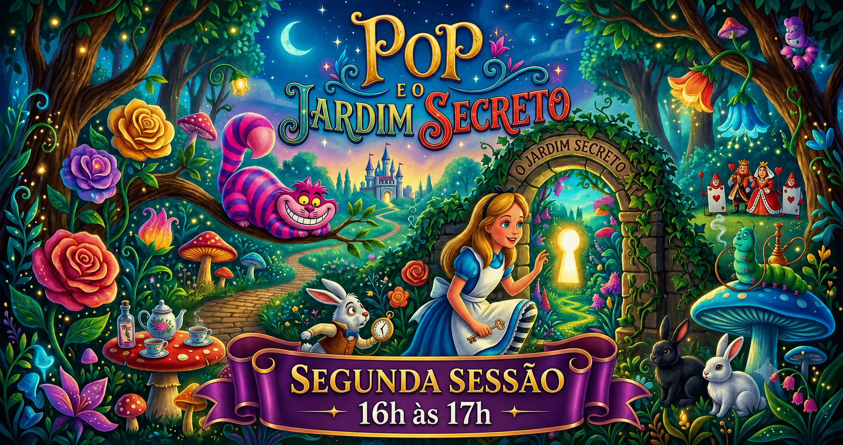 Pop e o Jardim Secreto (Inspirado em Alice no País da Maravilhas) - 2° Sessão