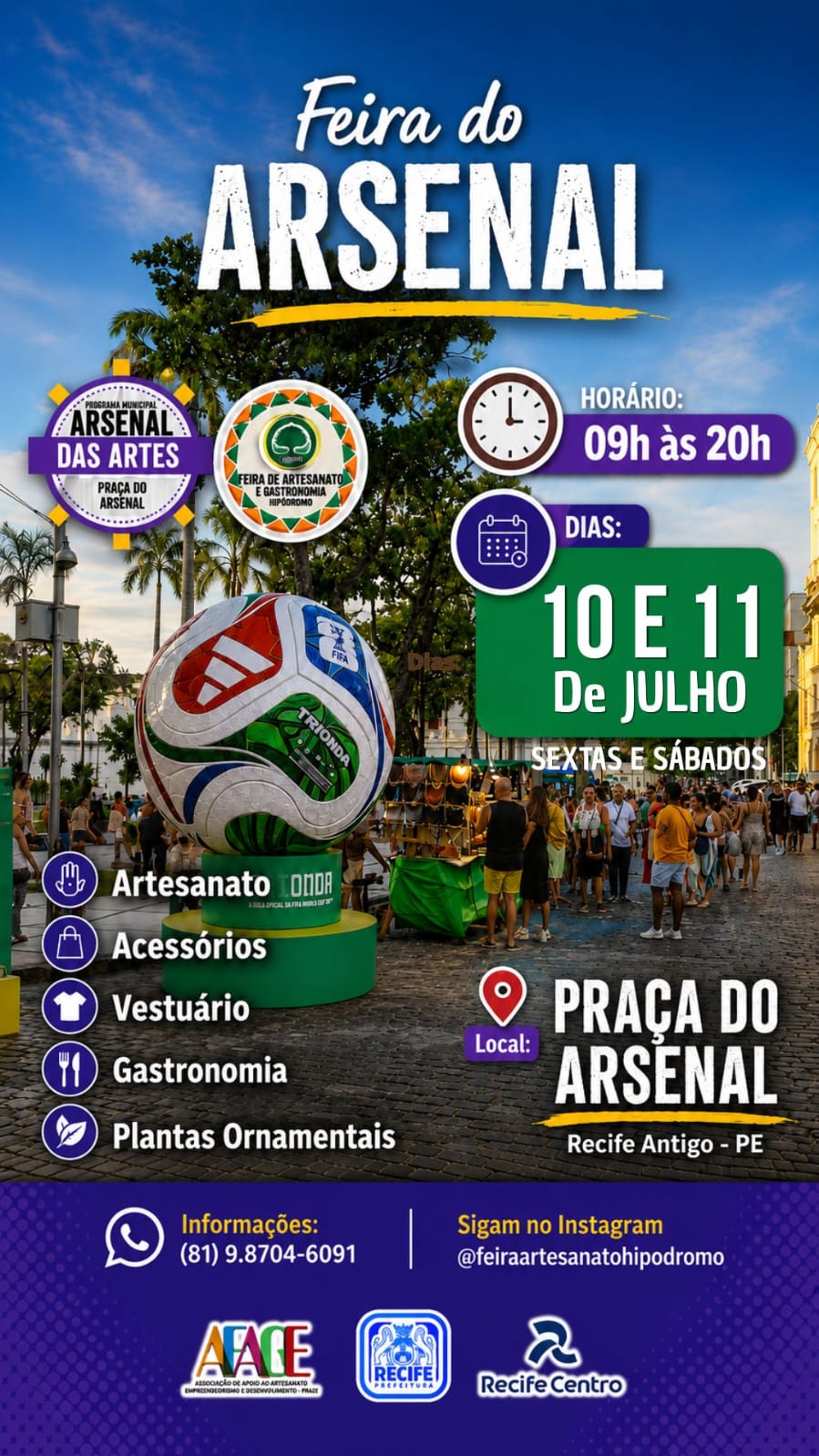 Arsenal das Artes - 10 e 11 de Julho